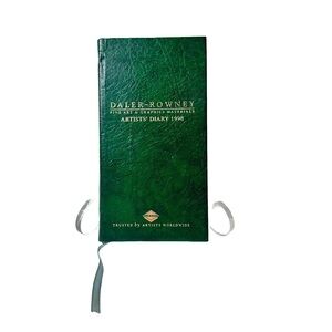 Vintage Daler-Rowney Artists’ Diary 1998 Glasgow School Of Art Scotland Green